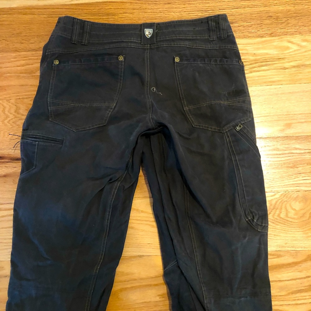 KUHL vintage patina dye men’s Knockabout Cloth heavyweight canvas pant 34x36.